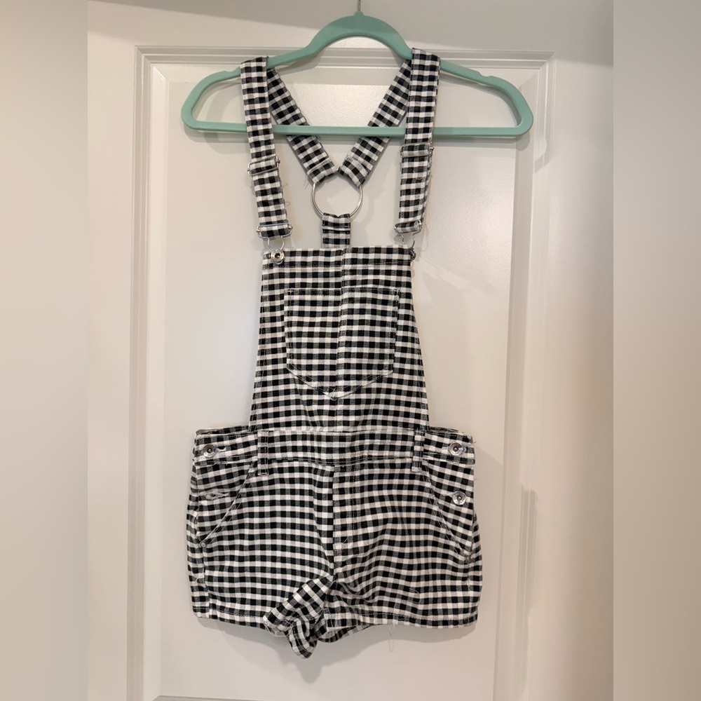 Empyre Black and White checkered Overalls